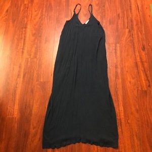LOVESTITCH dark teal tank dress with pockets